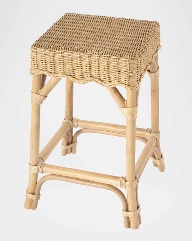 Flora Rattan 24" Counter Stool